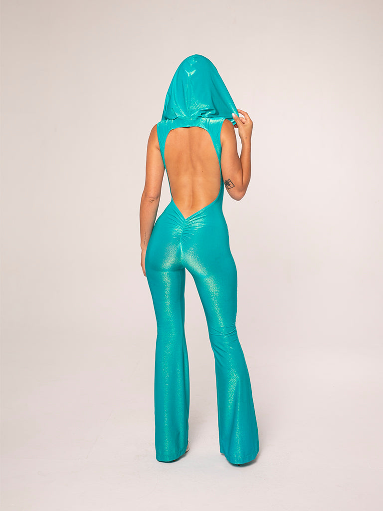 MERMAID NACRE TRANSLUNAR JUMPSUIT