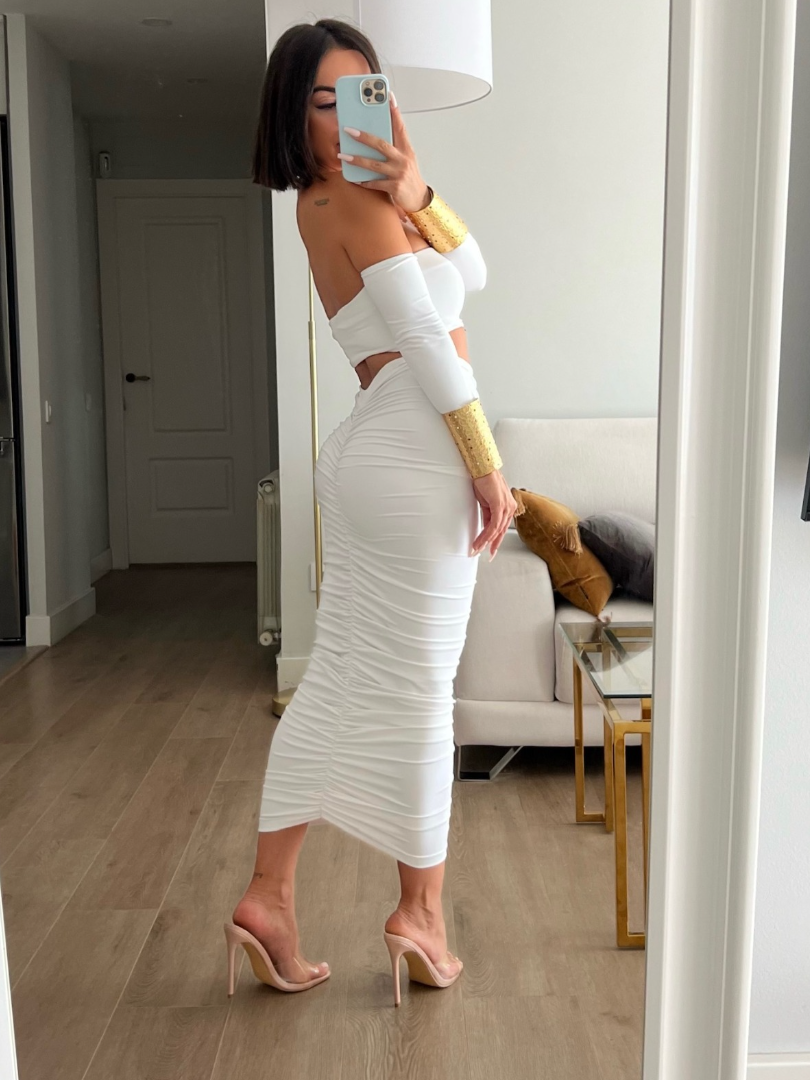 WHITE MAMMA SET SKIRT