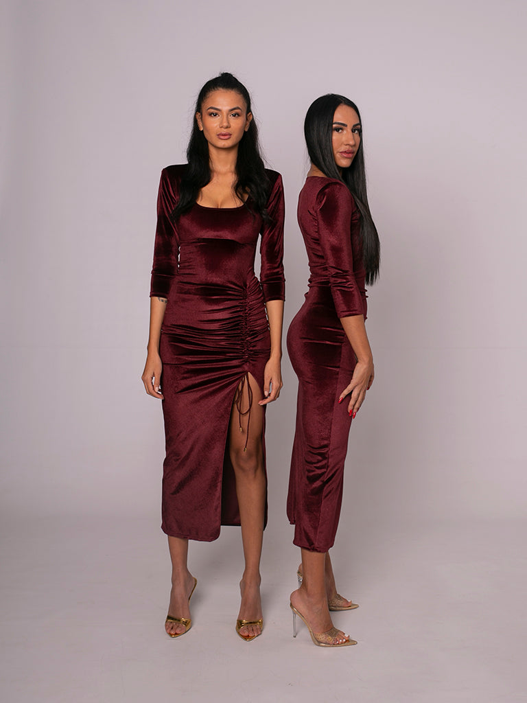 VESTIDO DA GRECO BURGUNDY